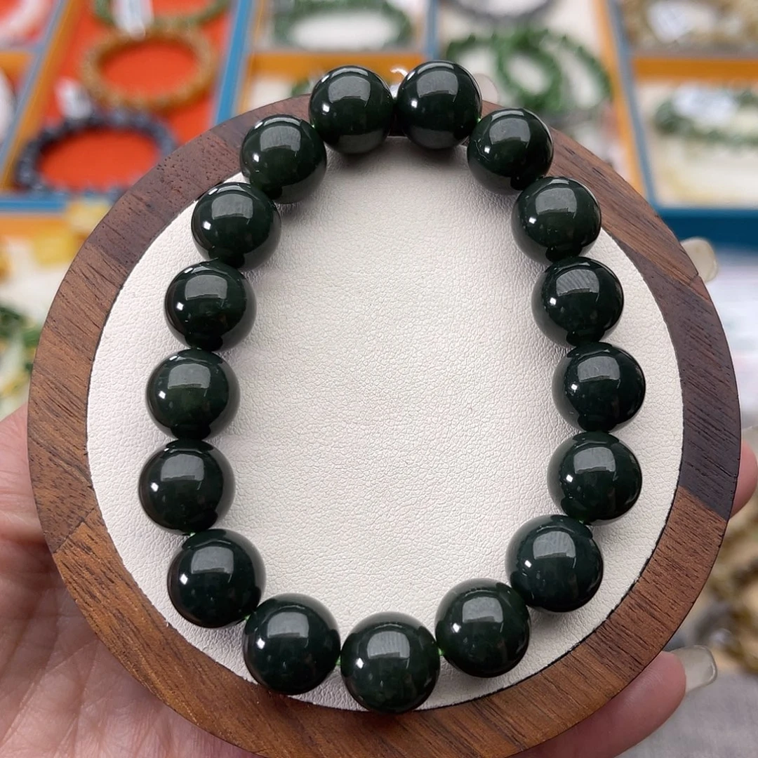 和田玉未镶嵌手串A34卡12