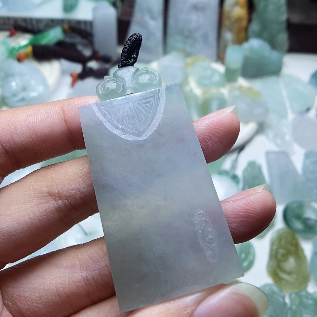 琳***店定制翡翠未镶嵌无事牌