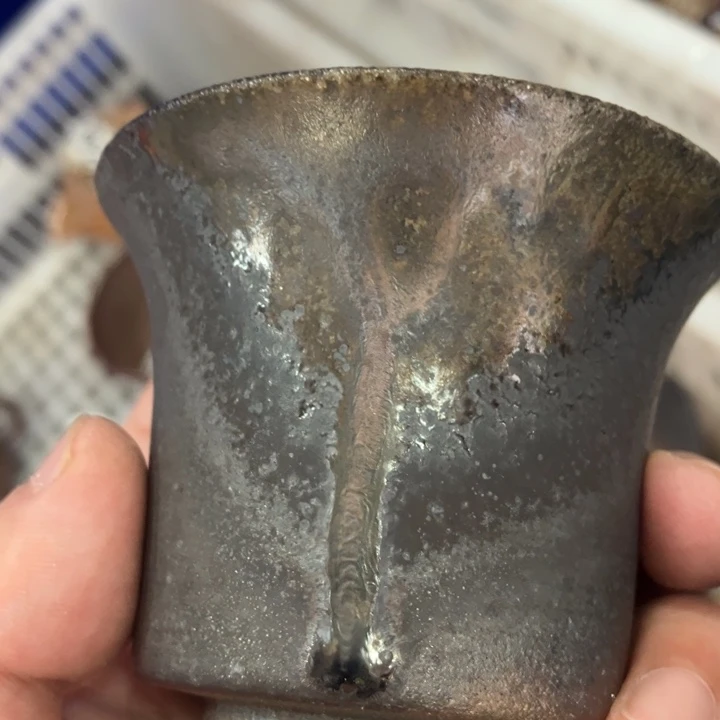 柴烧茶具茶杯大放漏