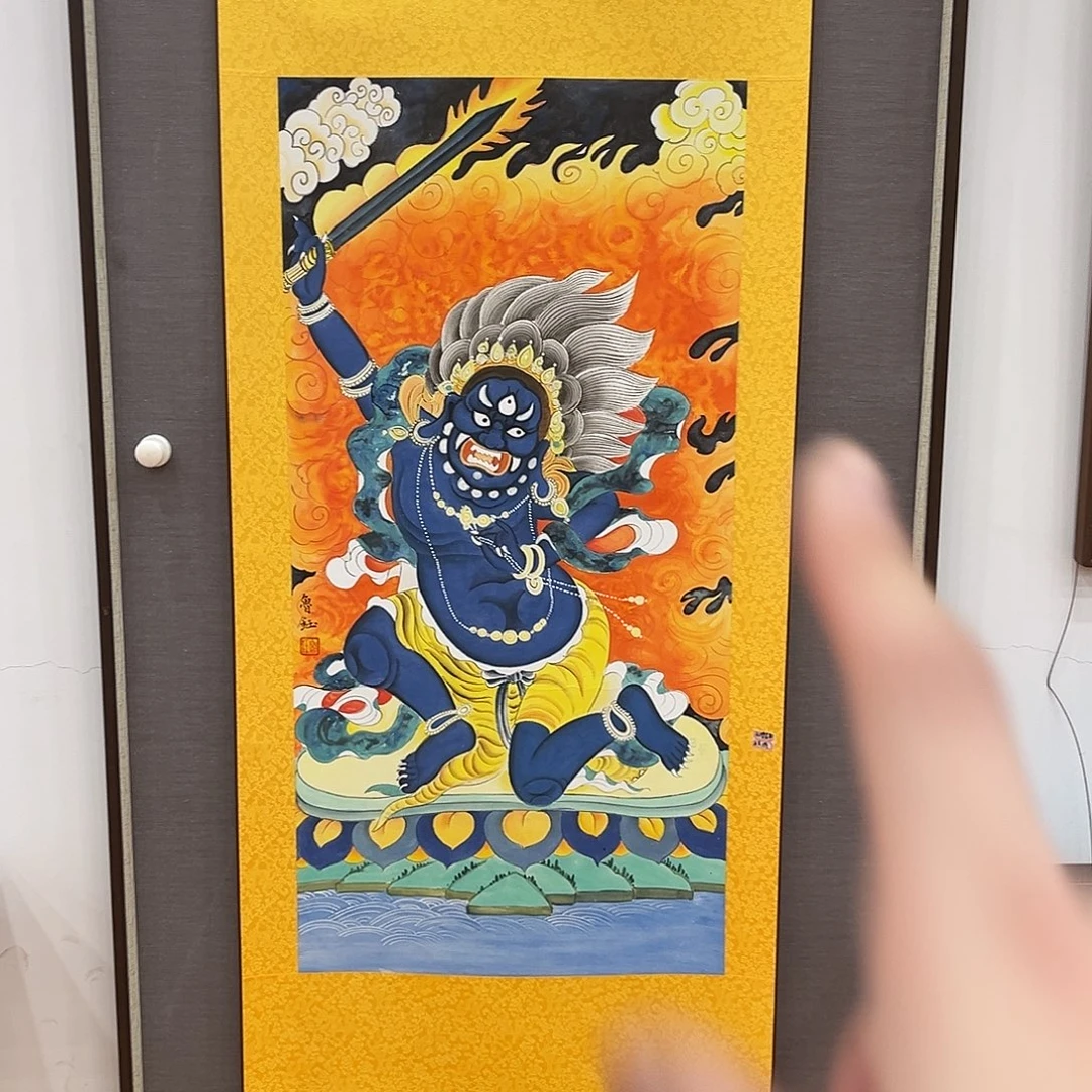 清***客卷轴画唐卡精品系列