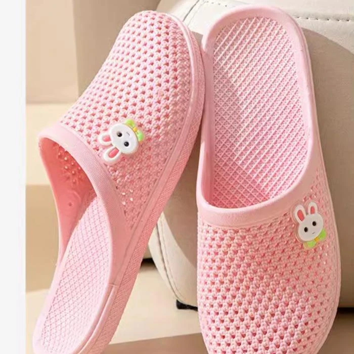 （新品）2024夏季新款洞洞凉拖平底包头拖鞋女软底防滑室内外穿休闲