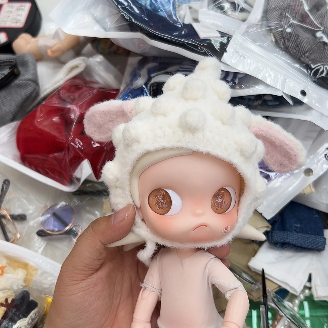 针织小羊帽羊绒帽子