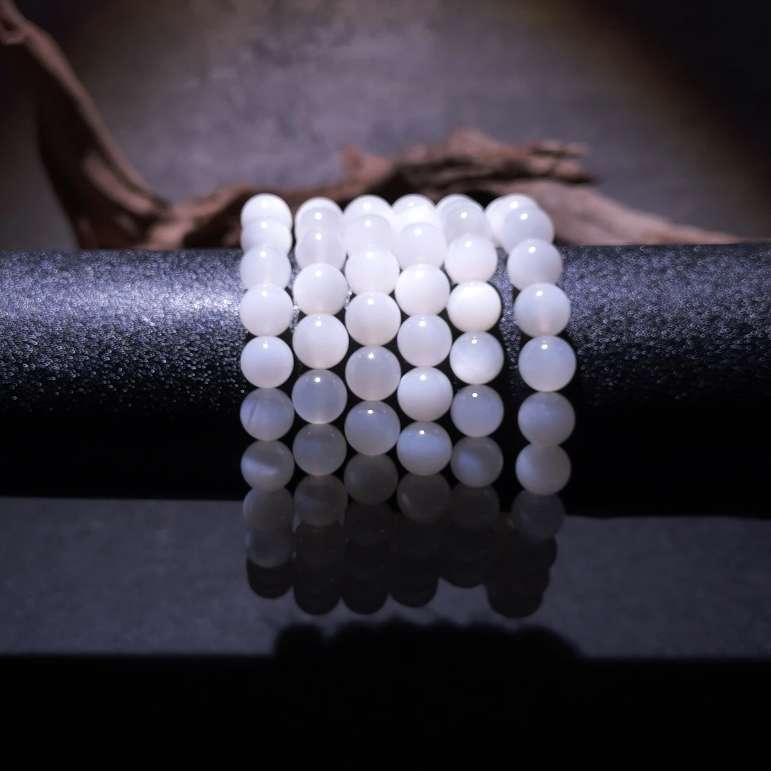 【黑胖珠宝】 H0547 白月光手串 多样性发其一