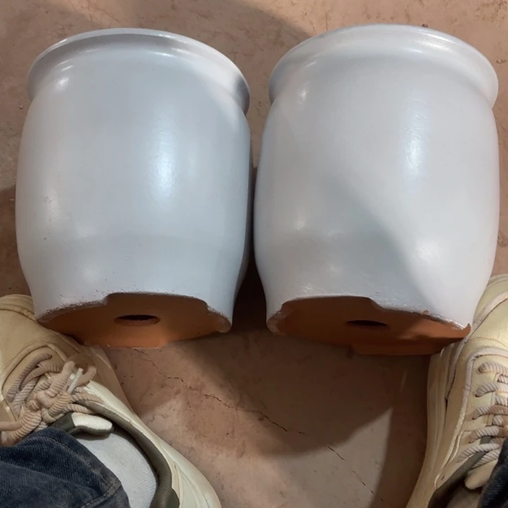 红泥花盆口径20高度22两只正品