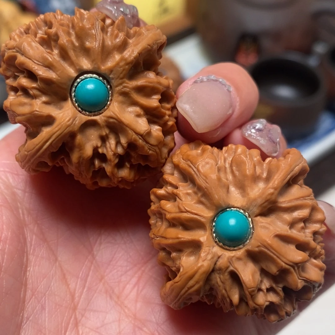 文玩核桃把件39尺寸苹果园