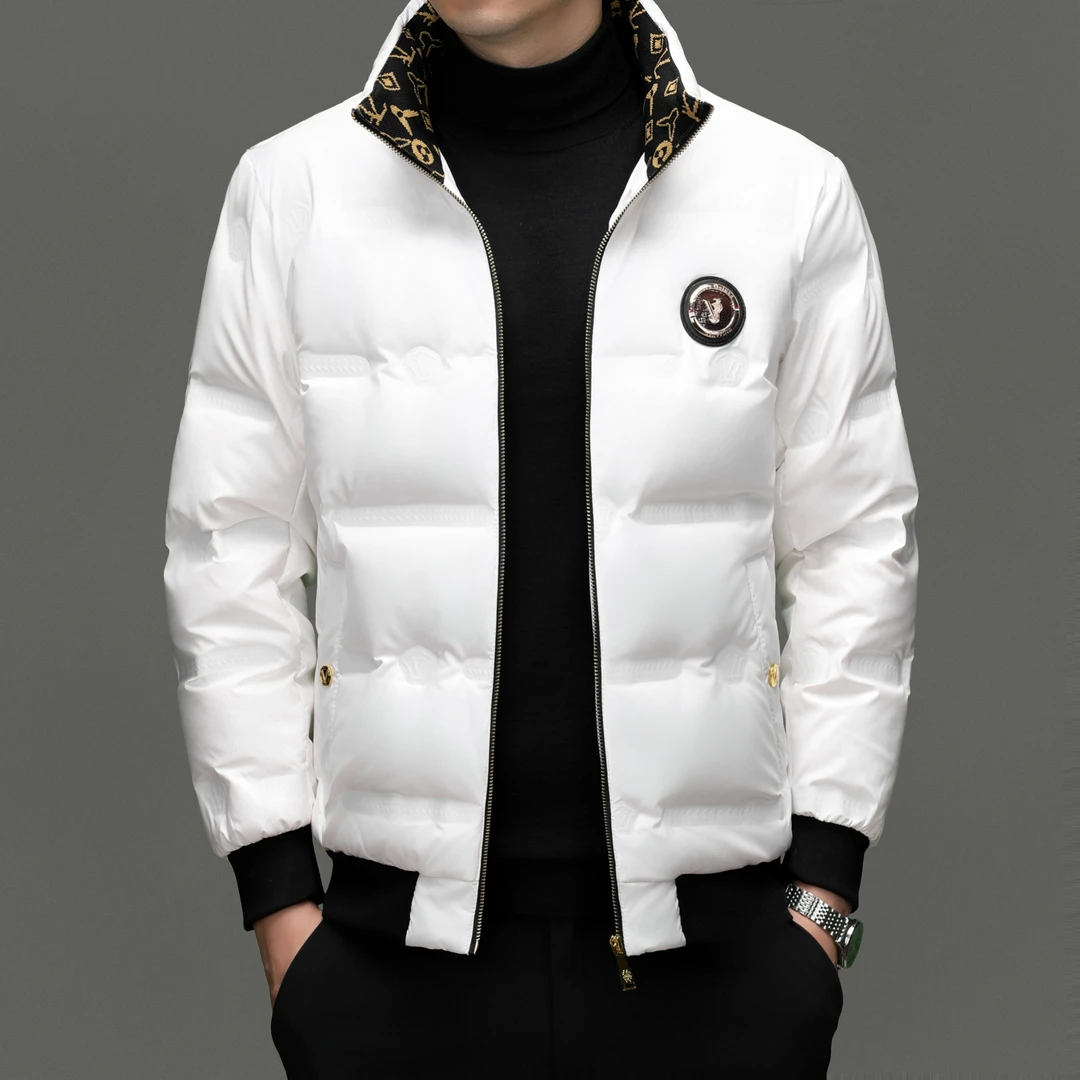 【专柜正品】大牌男士羽绒服秋冬新款时尚休闲立领加厚保暖防寒外套