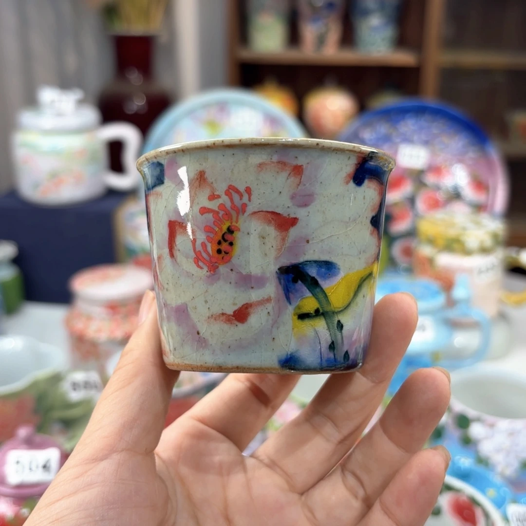 景德镇手绘高温釉下彩陶瓷茶具