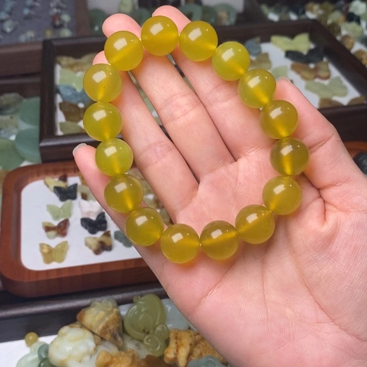 蛇纹石玉未镶嵌手链