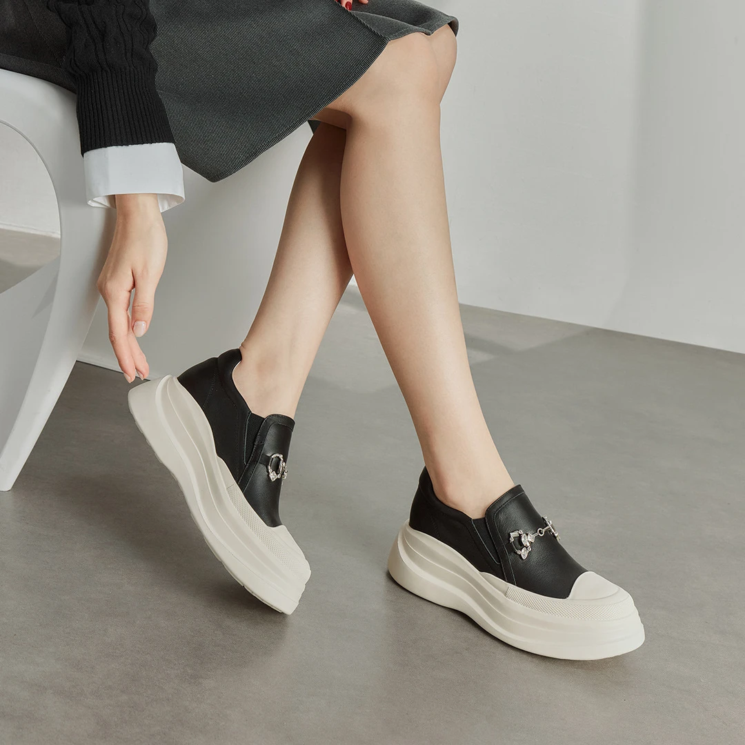 JANEHARLOW新款女鞋一脚蹬厚底休闲鞋J61CE28850