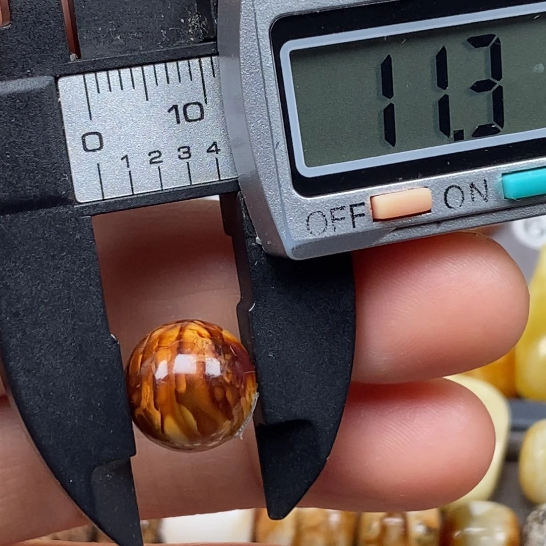 手链琥珀未镶嵌圆珠