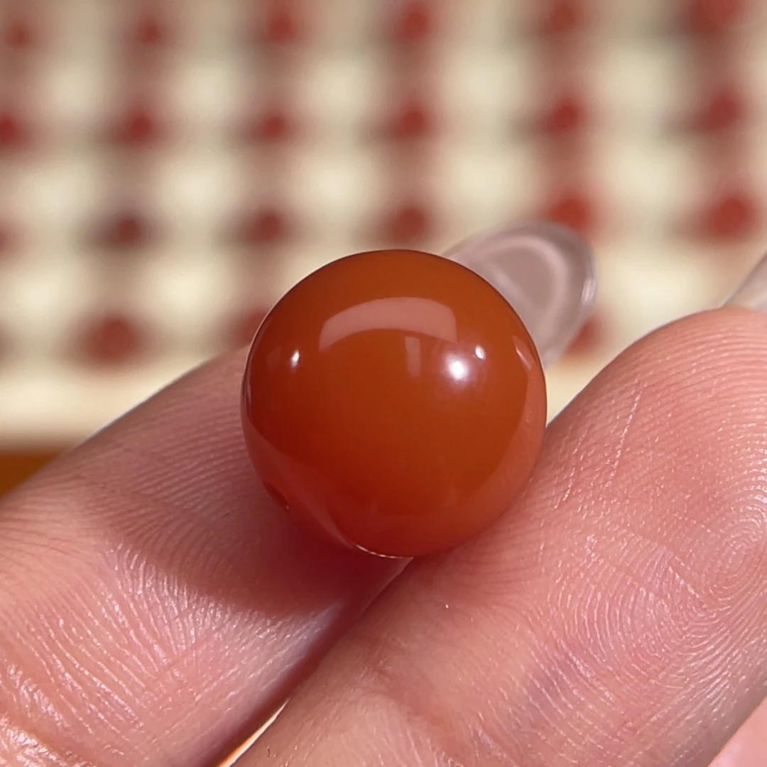 南红玛瑙未镶嵌圆珠 11.7mm