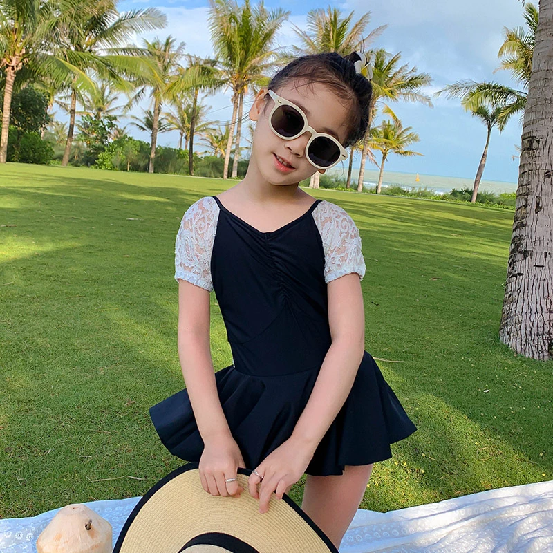 水手宝宝夏季可爱显瘦连体户外时尚女孩好看泳衣2926