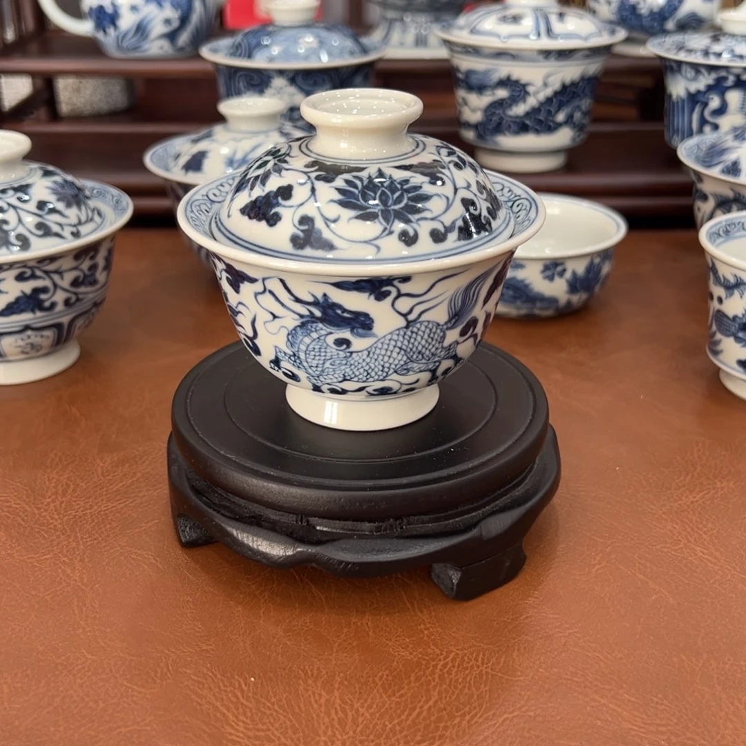 7***9手绘青花麒麟追凤