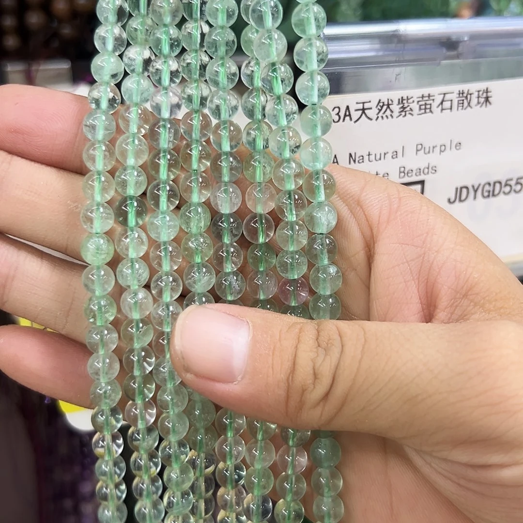 未镶嵌水晶手链卡6双圈绿萤石