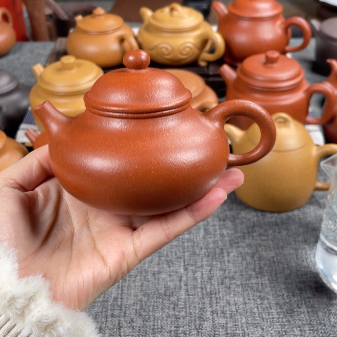 紫砂茶壶40目红降坡200容天全手