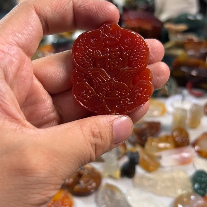 玛瑙/玉髓吊坠(不含链)未镶嵌