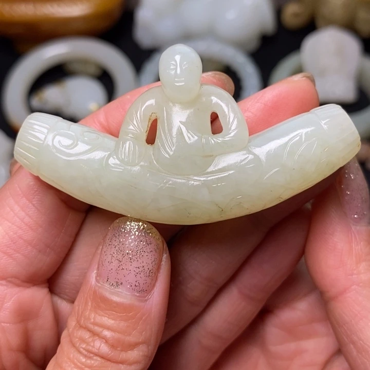 和田玉未镶嵌挂件