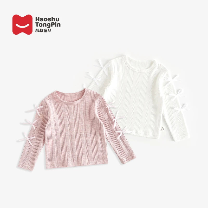 郝叔童品女童针织长袖2025春装新款欧若风宝宝潮流衣服HL5158