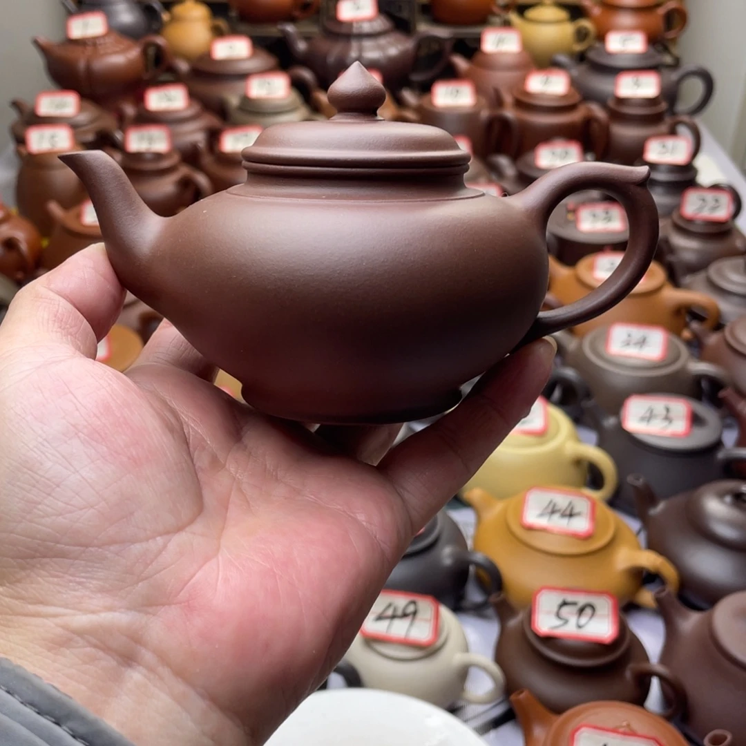 紫砂茶壶宜兴紫砂半手工