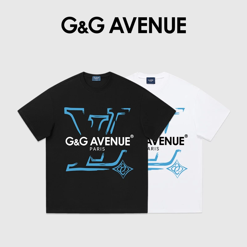 法国G&G AVENUE 国际轻奢潮牌纯棉短袖T恤男女同款-GT2411047