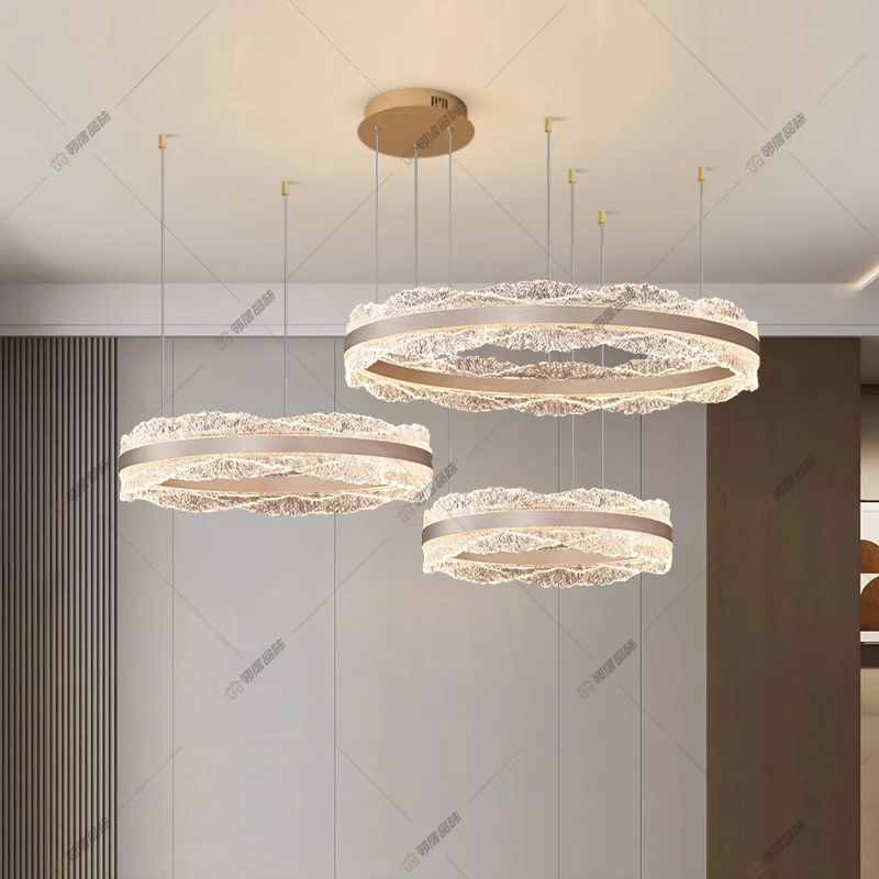 【邻居品味】客厅吊灯创意个性家用餐厅2025岛台圈圈灯