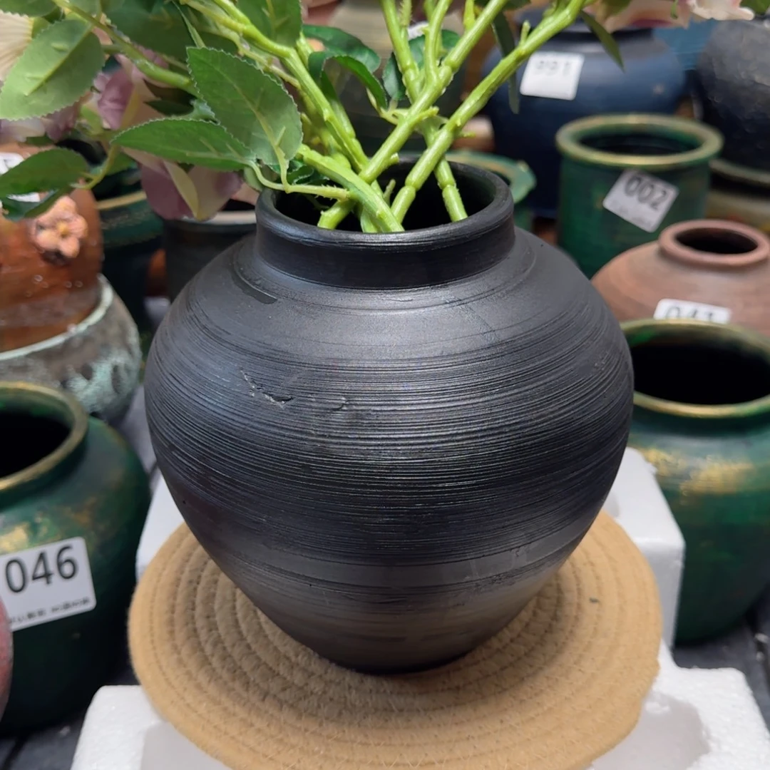 粗陶高度20口径9带孔（水培下单备注）