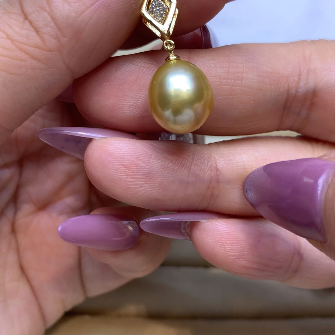 颈饰银S925镶嵌海水珍珠