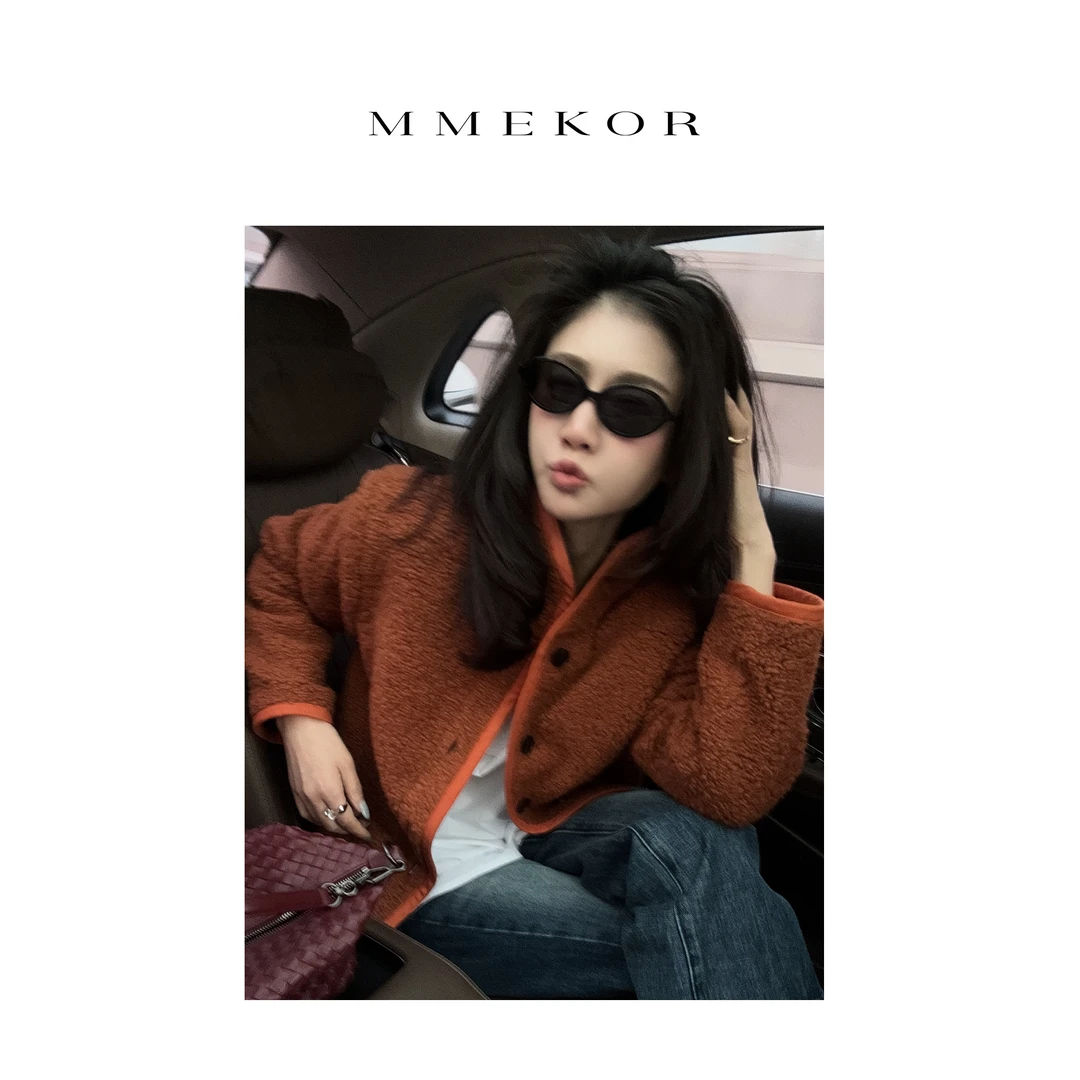 MMEKOR“血橙罗勒”外套 2025新款智性通勤百搭上衣 89062