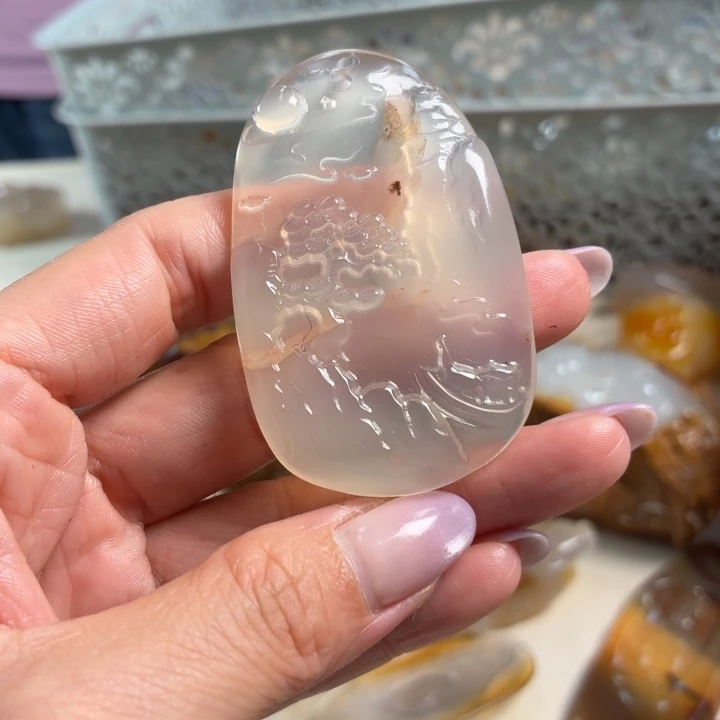 玛瑙/玉髓未镶嵌吊坠(不含链)