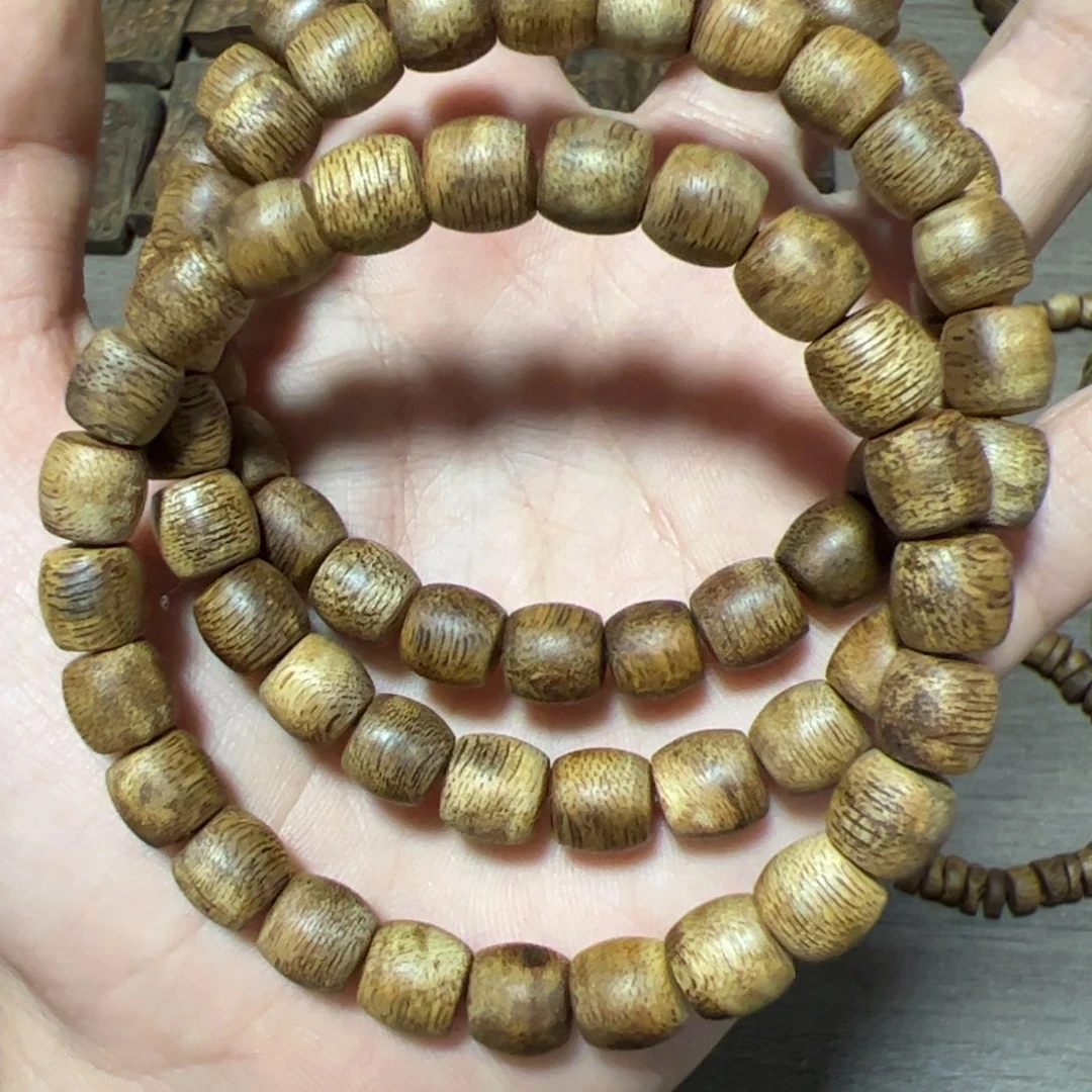 沉香木手串白棋0.8大5克多样发1