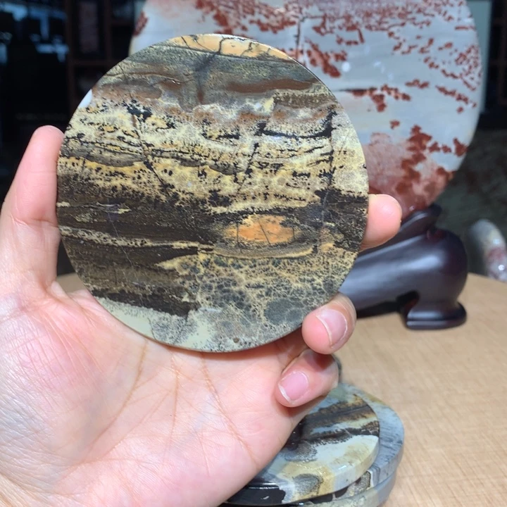 广西国画石摆件，观赏收藏