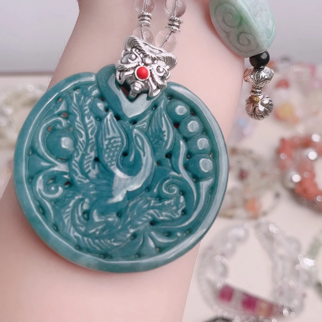 水晶手链未镶嵌牡丹