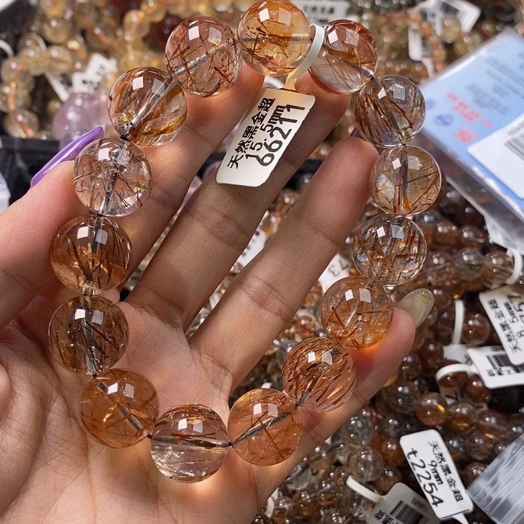 未镶嵌水晶手链水