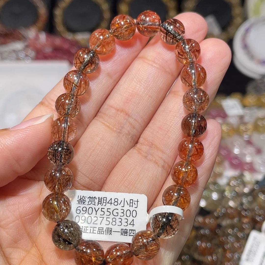 手链水晶未镶嵌黑金超8m
