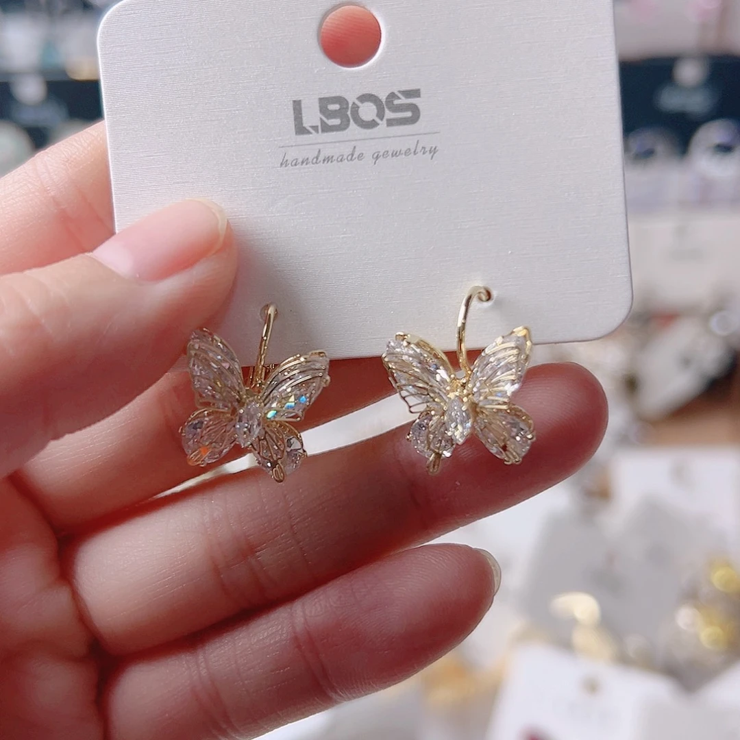 锆石纯铜合金耳环的