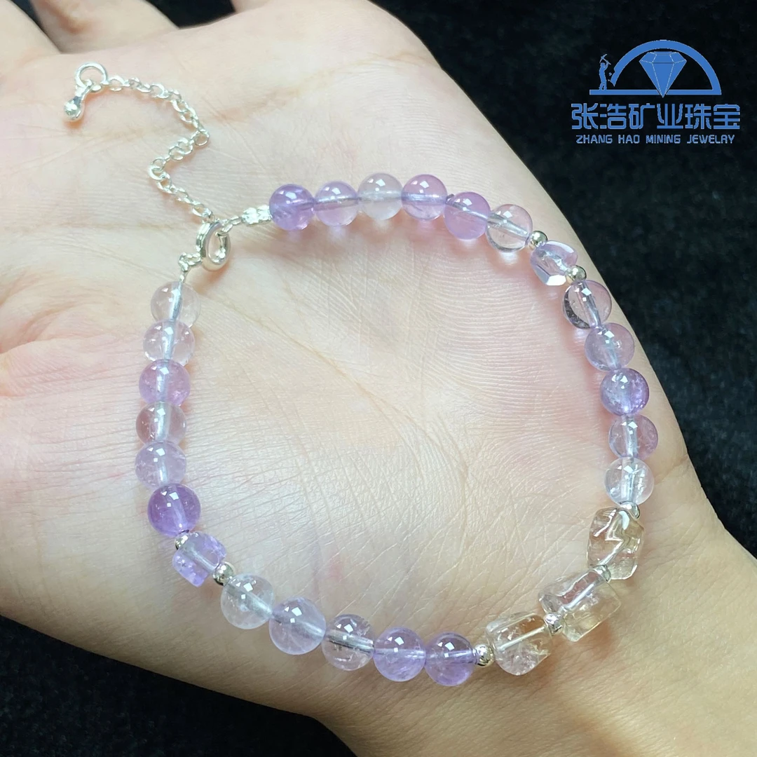 【星浩珠宝】紫水晶diy手链20-10T92K239【多样性发一件】5mm