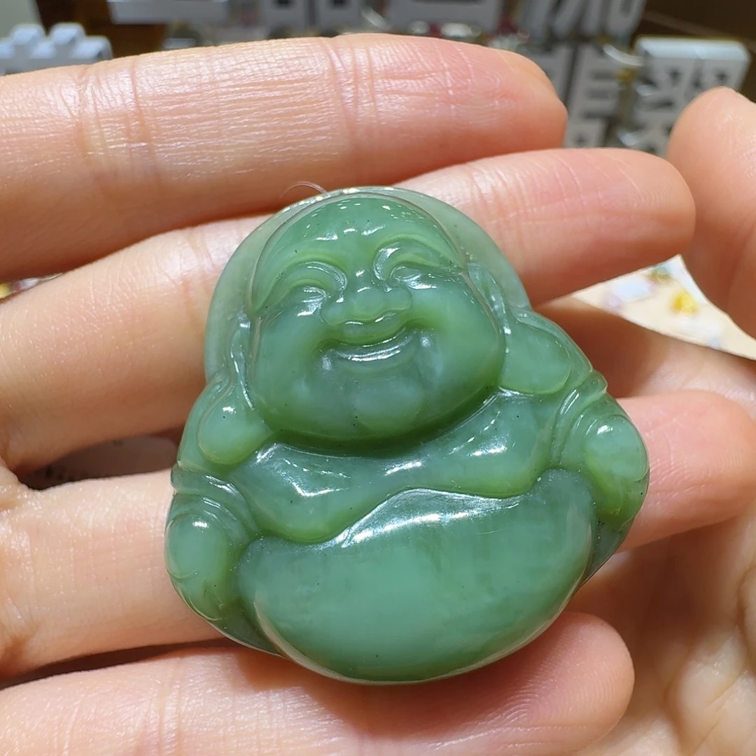 和田玉（碧玉）未镶嵌吊坠(不含链)