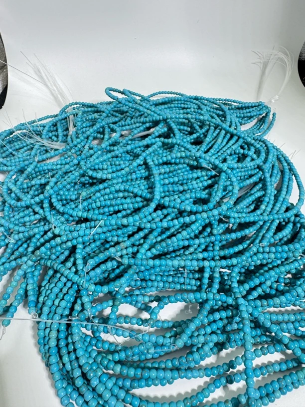 A033蓝色小米珠半成品（拍一发二）