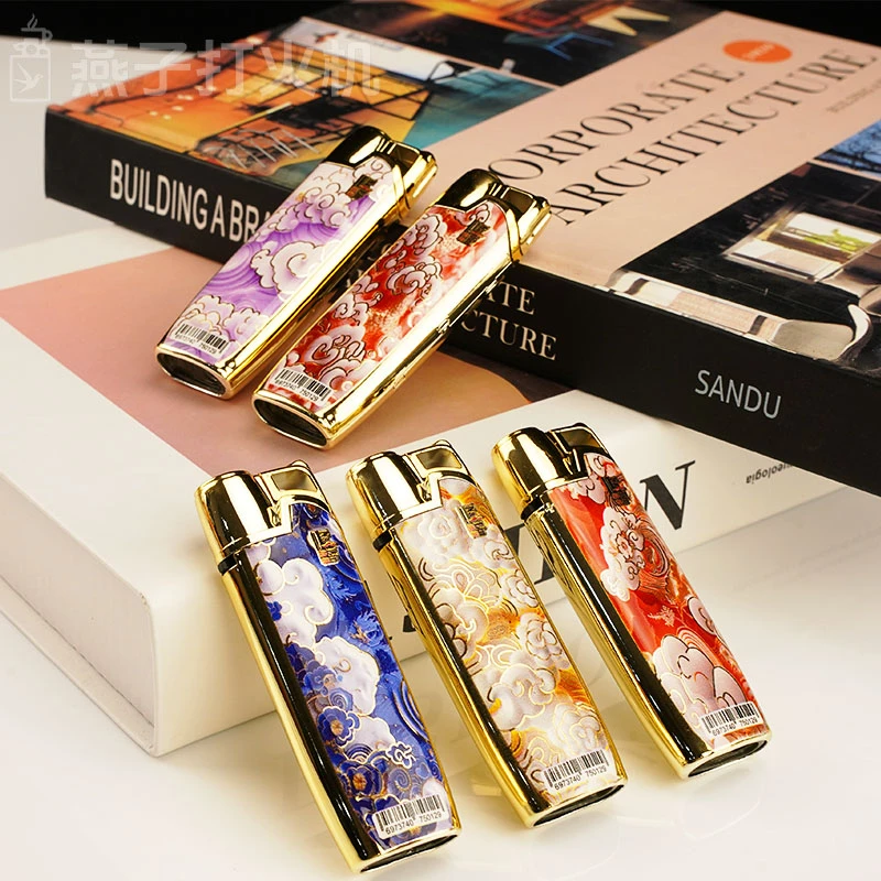 NaLin/纳林2025新款创意打火机金属蓝焰可充气防风打火机定制订做