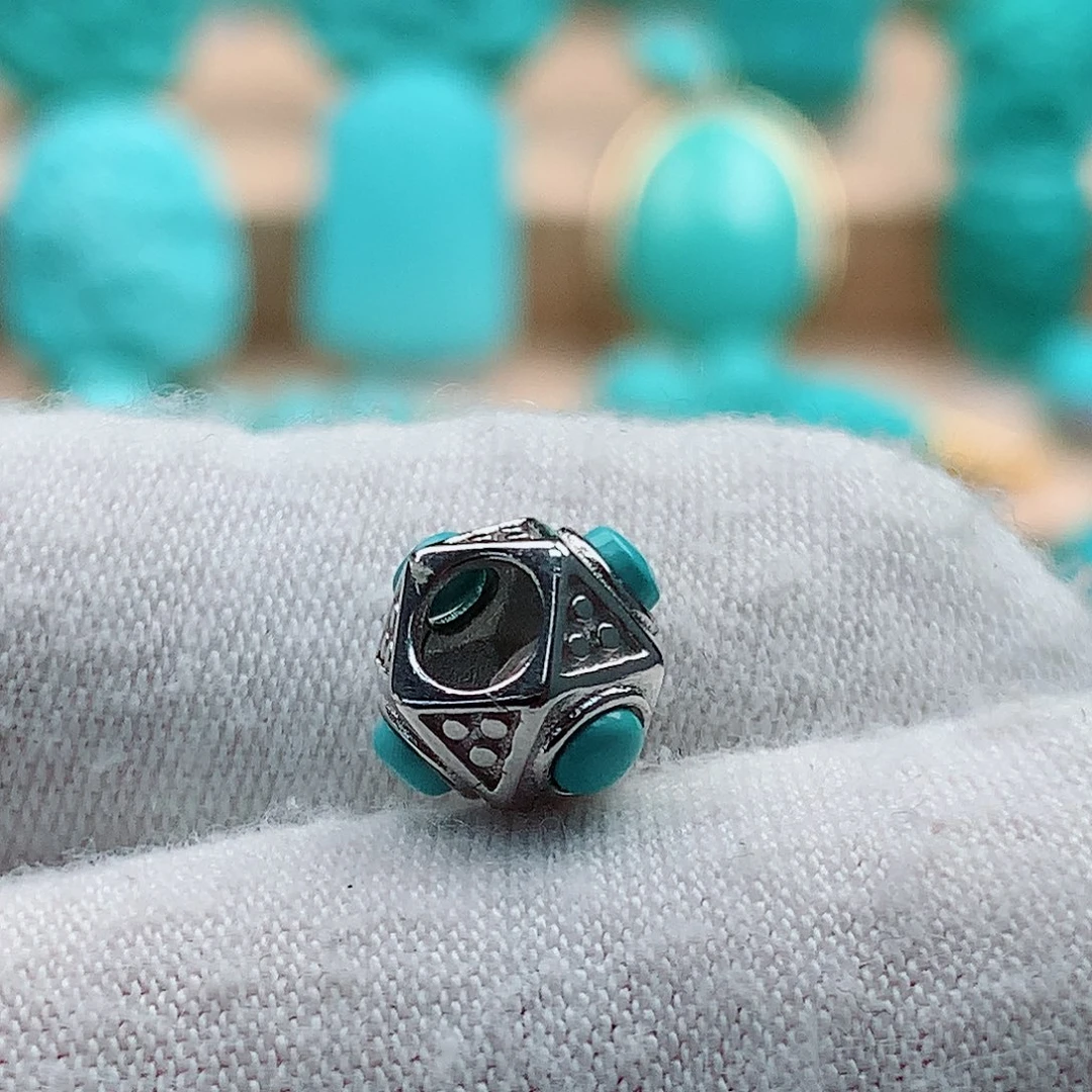 绿松石银S925镶嵌配饰