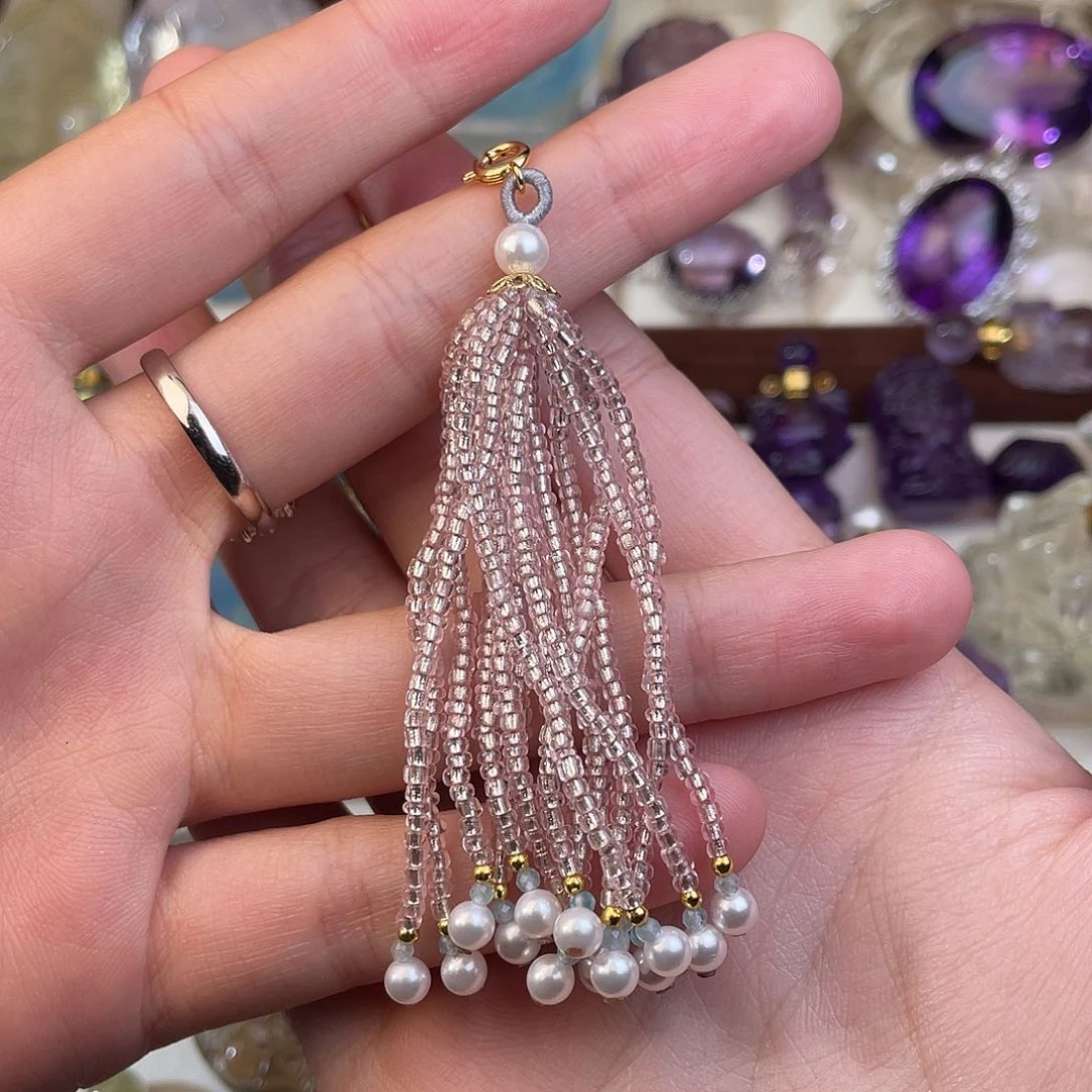 紫晶颈饰未镶嵌天然水晶吊坠864