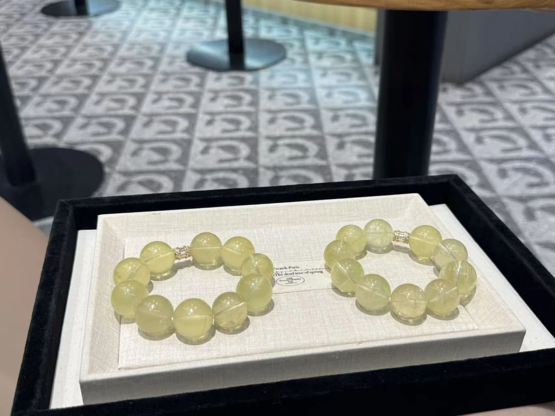 [柚金手作]20mm柠檬黄水晶多样性发1