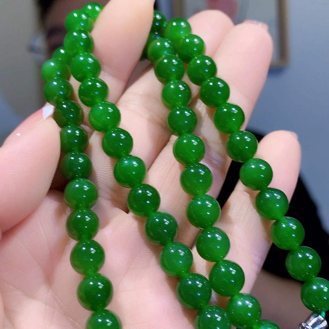 和田玉（碧玉）颈饰未镶嵌