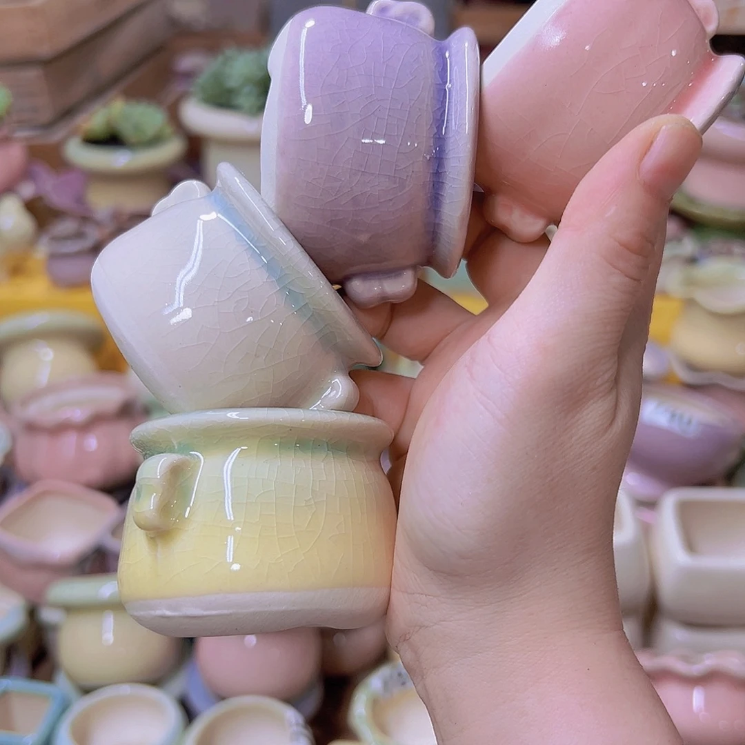 陶瓷花盆当场满12包邮