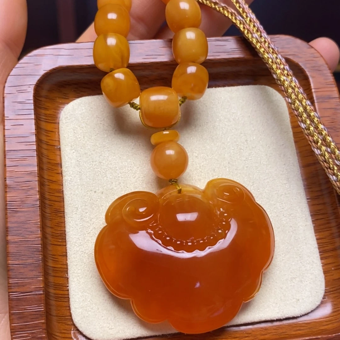 【闪购商品】蜜蜡颈饰未镶嵌项链