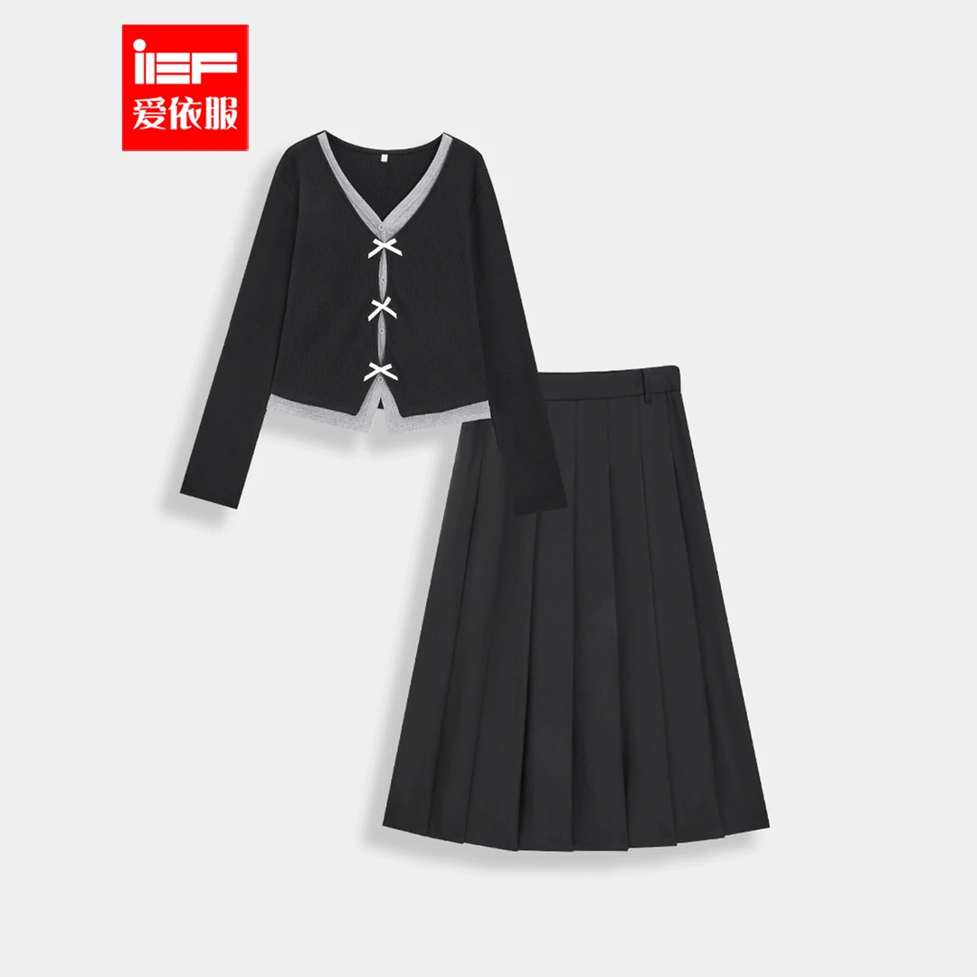 IEF/爱依服大码女装2025春季新款法式温柔小女人气质显瘦上下套裙
