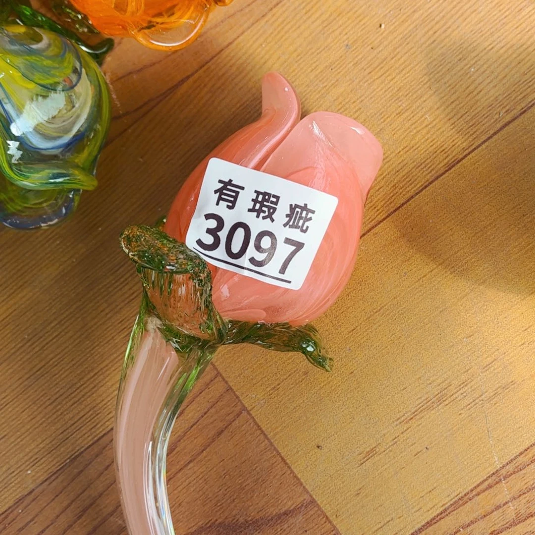 琉璃快*3097瑕 花瓶家悦美居长40