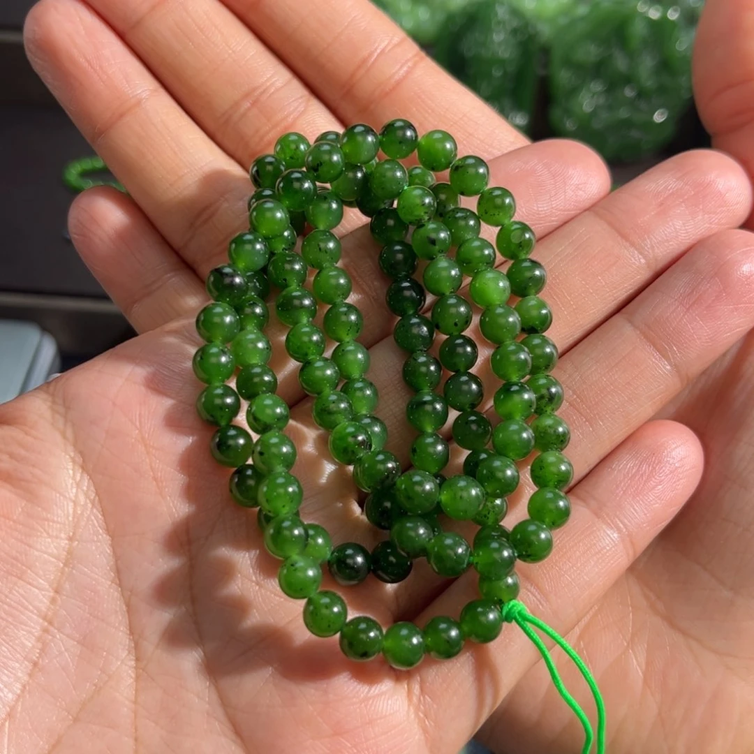 和田玉颈饰未镶嵌竹*米定制