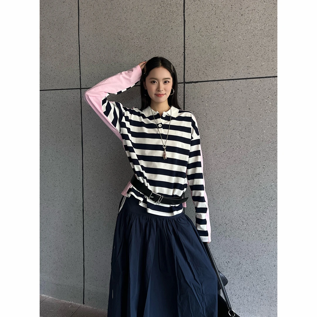 ANNAMOOER 设计师品牌25春夏新品翻领休闲条纹POLO衫SOLSOL买手店