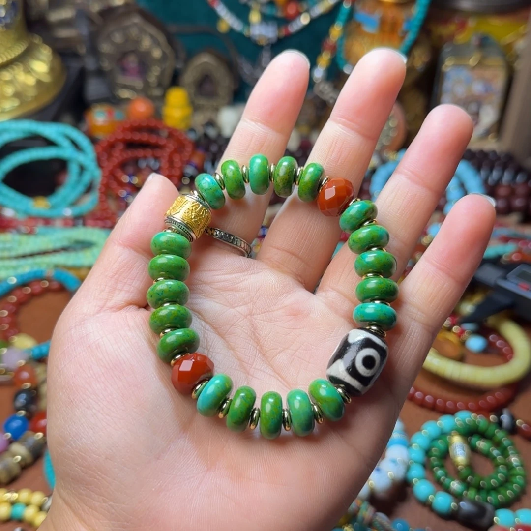 琉璃颈饰藏式念珠/藏式手串